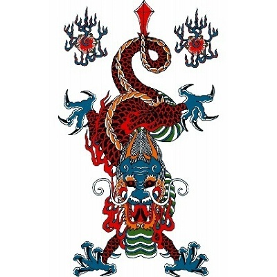 タトゥーシール 赤龍