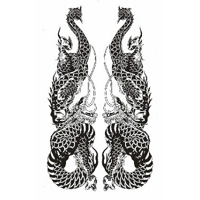 タトゥーシール 双頭龍