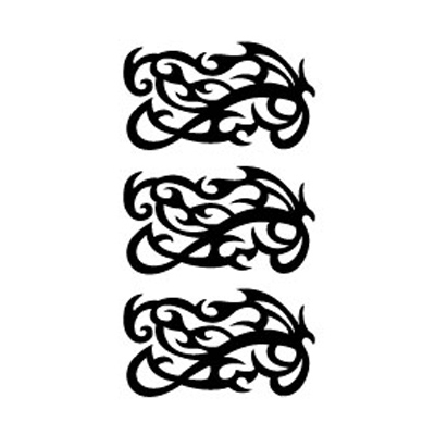 タトゥーシール 腕輪トライバル1