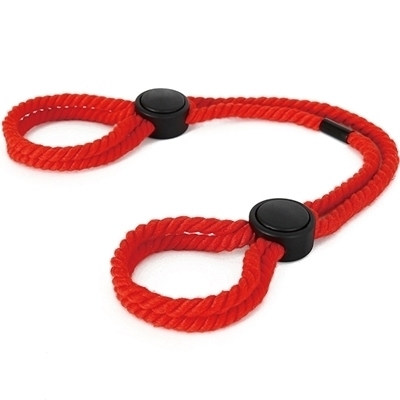 <SM VIP>超簡単!手枷足枷縄 (レッド)